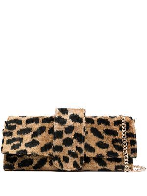 la milanesa Mirmaculato leopard-print bag - Brown