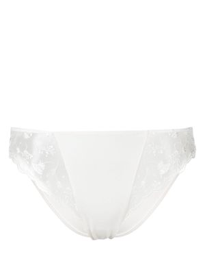 La Perla embroidered-panel detail briefs - White