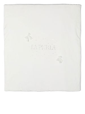 La Perla Kids embroidered-logo babygrow set - White