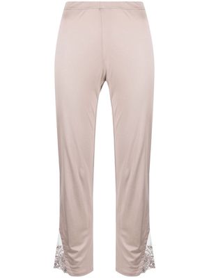 La Perla lace-detail pyjama bottoms - Neutrals