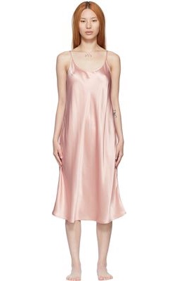 La Perla Pink Silk Midi Dress