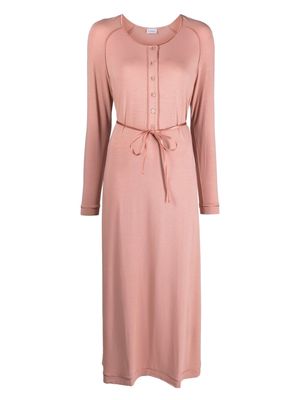 La Perla piping-detail belted nightdress - Pink