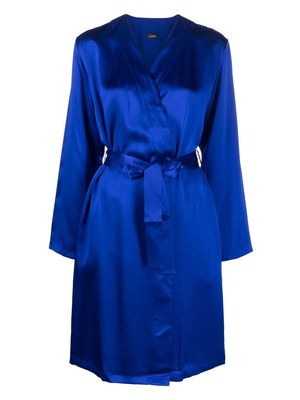 La Perla silk-satin robe - Blue