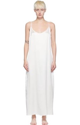 La Perla White Silk Midi Dress