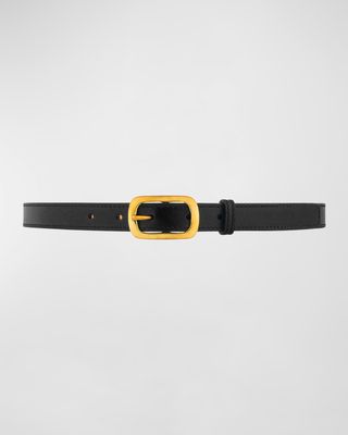 La Petite Captivante Leather & Brass Belt