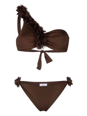 La Reveche Rasha one-shoulder bikini - Brown