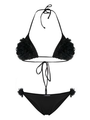 La Reveche textured-detail bikini - Black
