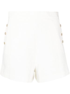 La Seine & Moi Alicia high-waist flared shorts - White