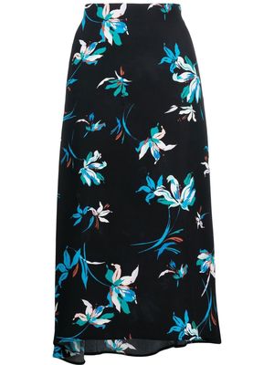 La Seine & Moi 'Alma' flower-print skirt - Black