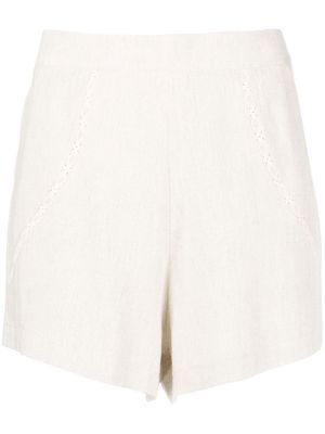 La Seine & Moi Ava flare-cut shorts - Neutrals