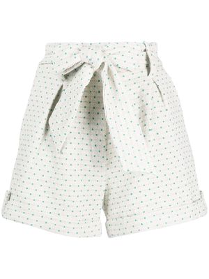 La Seine & Moi belted waist shorts - Green