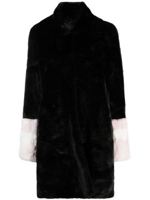 La Seine & Moi Carene faux-fur coat - Black