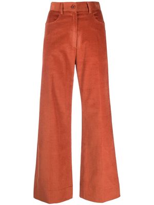La Seine & Moi corduroy cropped trousers - Brown
