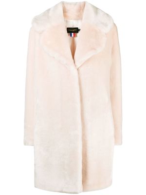 La Seine & Moi faux-fur coat - Pink