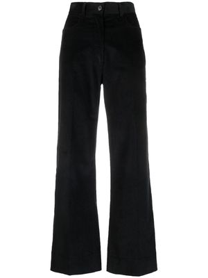 La Seine & Moi Maelle corduroy cropped trousers - BLACK