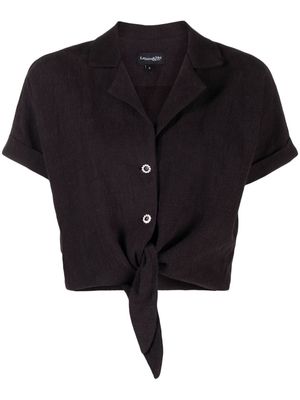 La Seine & Moi Marie ramie shirt - Black