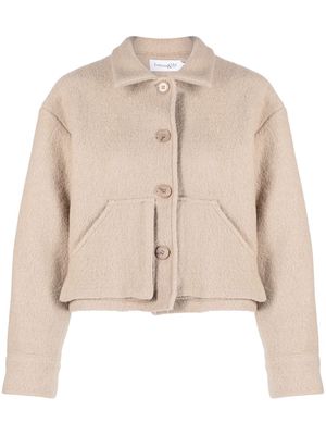 La Seine & Moi Marine wool cropped jacket - Neutrals