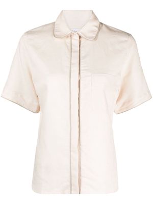 La Seine & Moi Suki linen-blend shirt - Neutrals