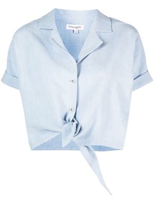 La Seine & Moi tie-knot shirt - Blue