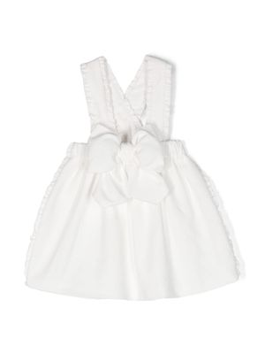 La Stupenderia bow-detailing corduroy skirt - White