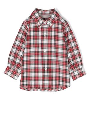 La Stupenderia button-up flannel shirt - Red