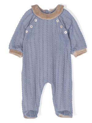 La Stupenderia cable-knit pajamas - Blue