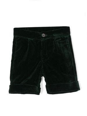 La Stupenderia corduroy pinched shorts - Green