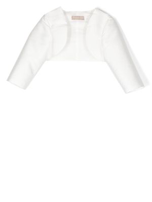 La Stupenderia cropped cotton jacket - White