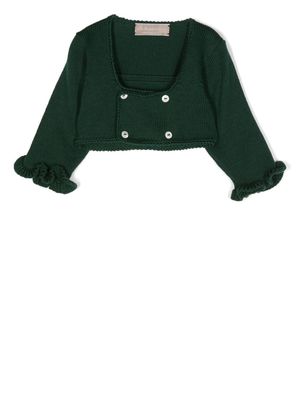 La Stupenderia double-breasted knit cardigan - Green