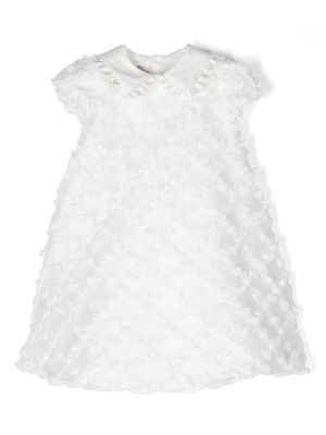 La Stupenderia floral-lace appliqué dress - White