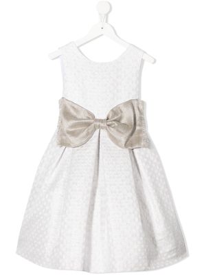 La Stupenderia jacquard A-line dress - White