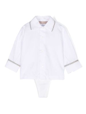 La Stupenderia long-sleeve cotton shirt - White