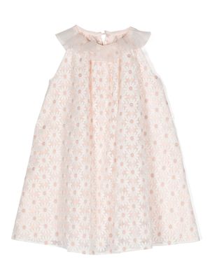 La Stupenderia Olivia floral-embroidered tulle dress - Pink