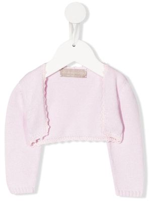 La Stupenderia organic cotton cropped cardigan - Pink