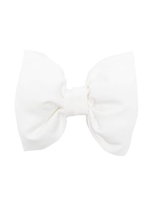 La Stupenderia padded-bow hair clip - White