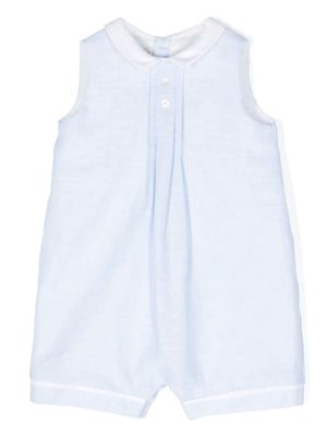 La Stupenderia Pagliaccetto linen rompers - Blue