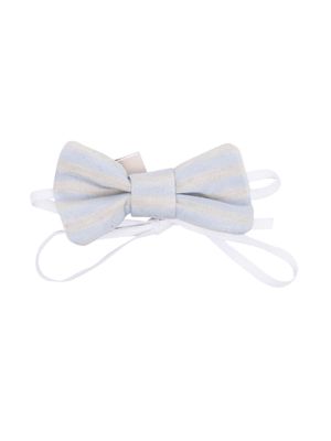 La Stupenderia ribbed bow tie - Blue