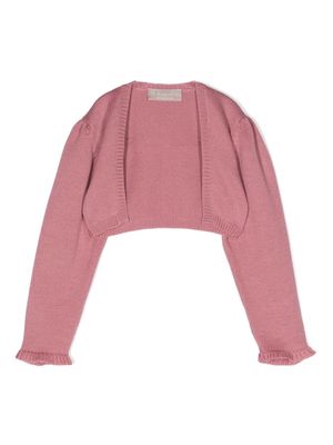La Stupenderia ribbed-trim cashmere cardigan - Pink