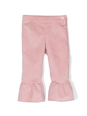 La Stupenderia ruffle-cuff trousers - PINK