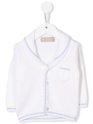 La Stupenderia single-breasted knitted cardigan - White