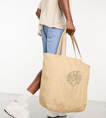 Labelrail x Stan & Tom olive tree beach tote in camel-Neutral