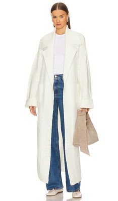 L'Academie Bunnie Sweater Trench in Ivory