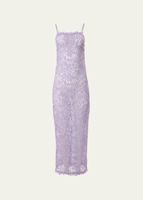 Lace Column Gown