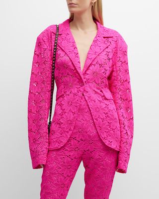 Lace Fitted Blazer