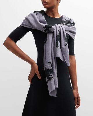 Lace Silk & Wool Evening Wrap
