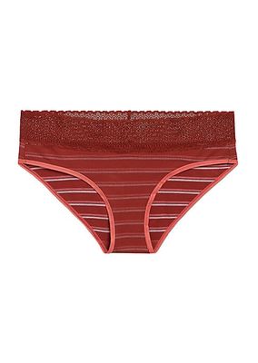 Lace-Trim Hipster Brief
