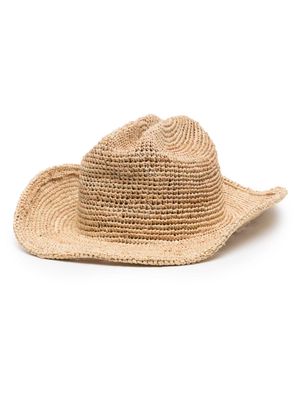 Lack Of Color Cowboy straw hat - Neutrals