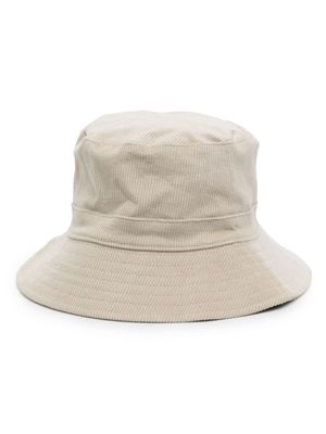 Lack Of Color Dunes corduroy bucket hat - White
