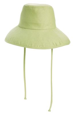 Lack of Color Holiday Cotton Canvas Bucket Hat in Pistachio 