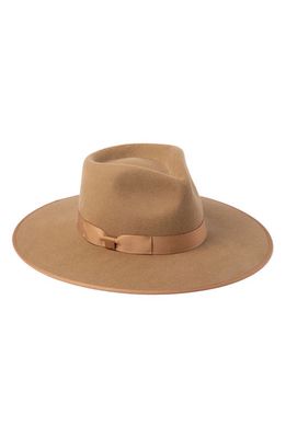Lack of Color Rancher Wool Felt Fedora in Brown